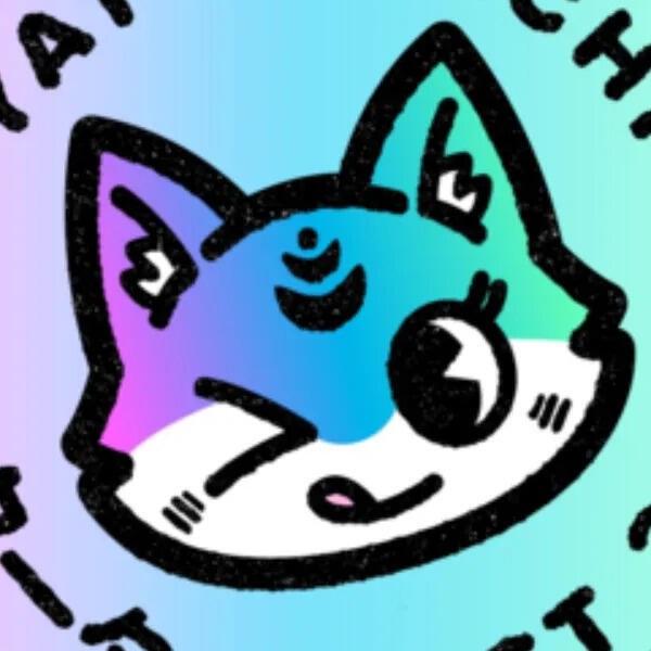 Yatta-Tachi Logo for the website Yatta-Tachi, featuring their fox mascot Hachi